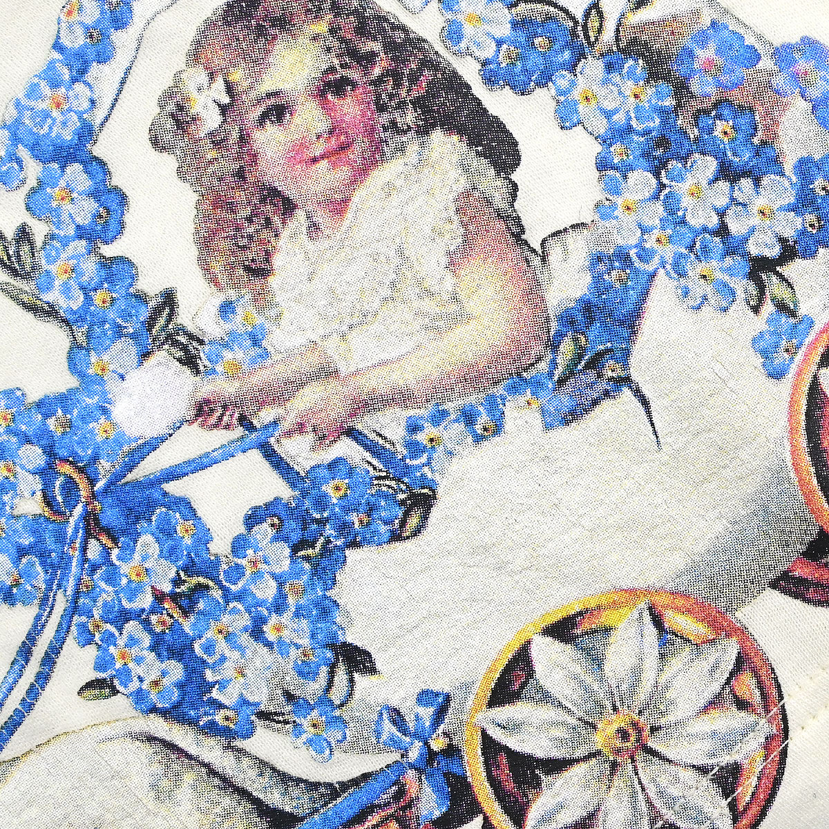 Christian Dior 2005 Print T-shirt Floral Ivory #36