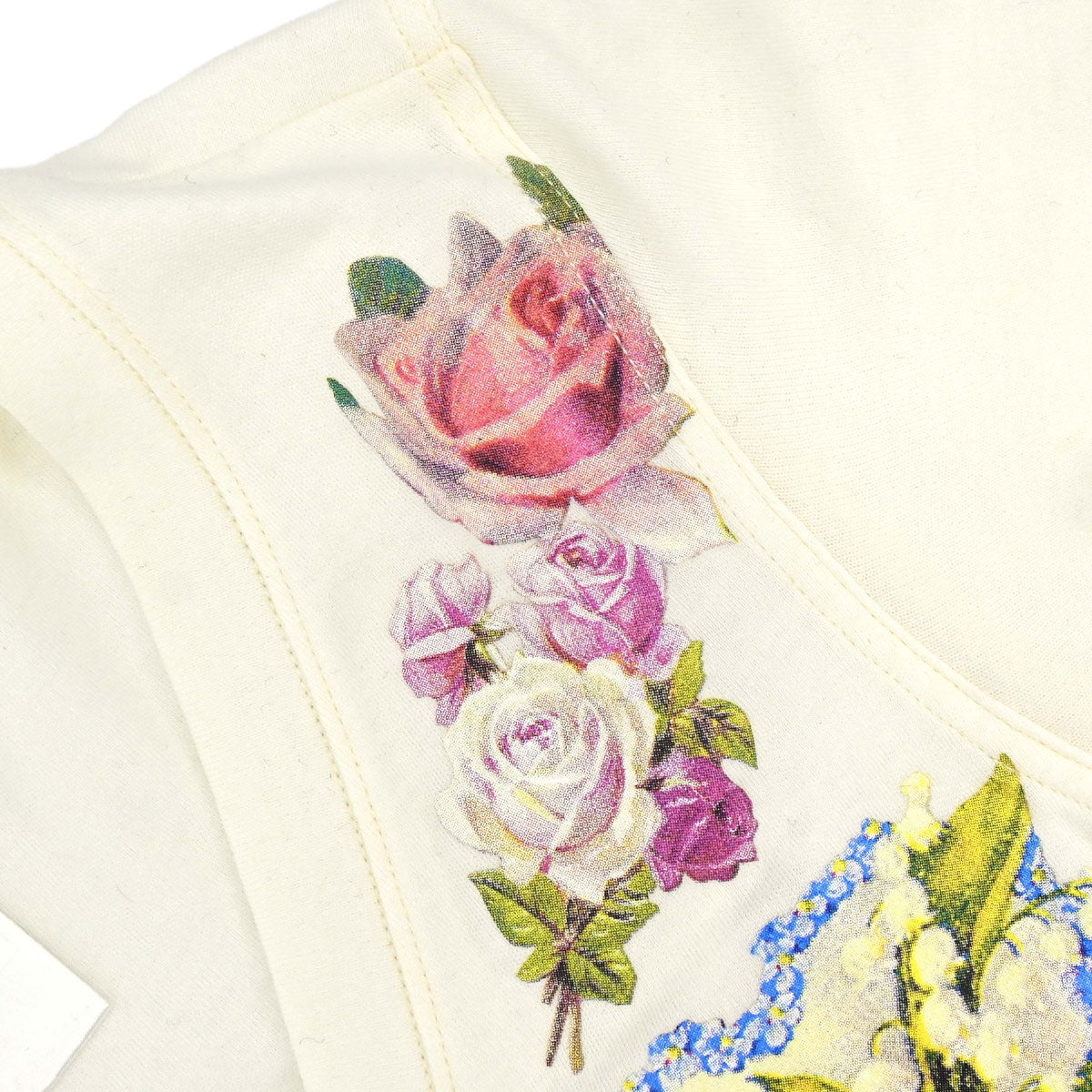 Christian Dior 2005 Print T-shirt Floral Ivory #36
