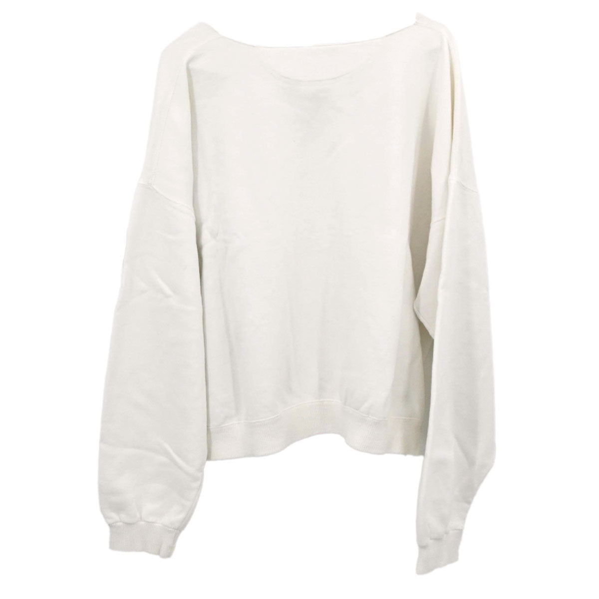 Chanel Long Sleeve Top Sweater White #M