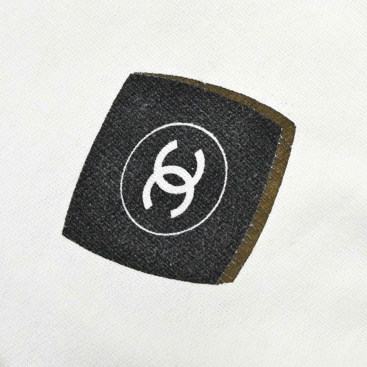 Chanel Long Sleeve Top Sweater White #M