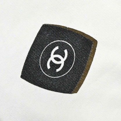 Chanel Long Sleeve Top Sweater White #M