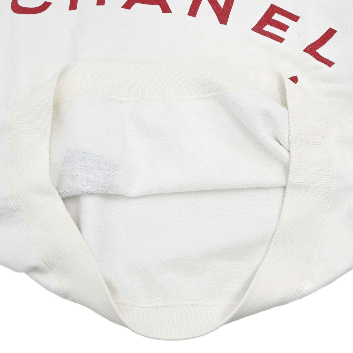 Chanel Long Sleeve Top Sweater White #M