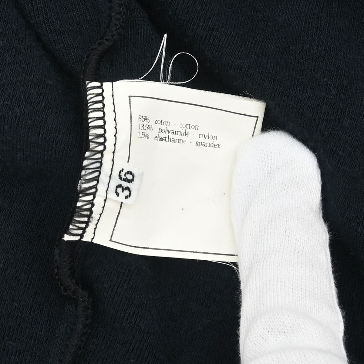 Chanel CC Velours Cardigan Black #36