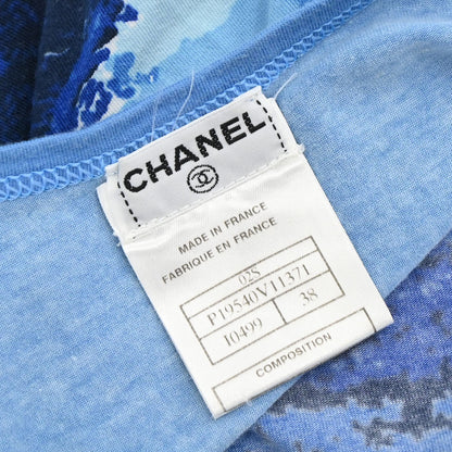 Chanel 2002 Surf Line Sleeveless Tank Top Blue #38
