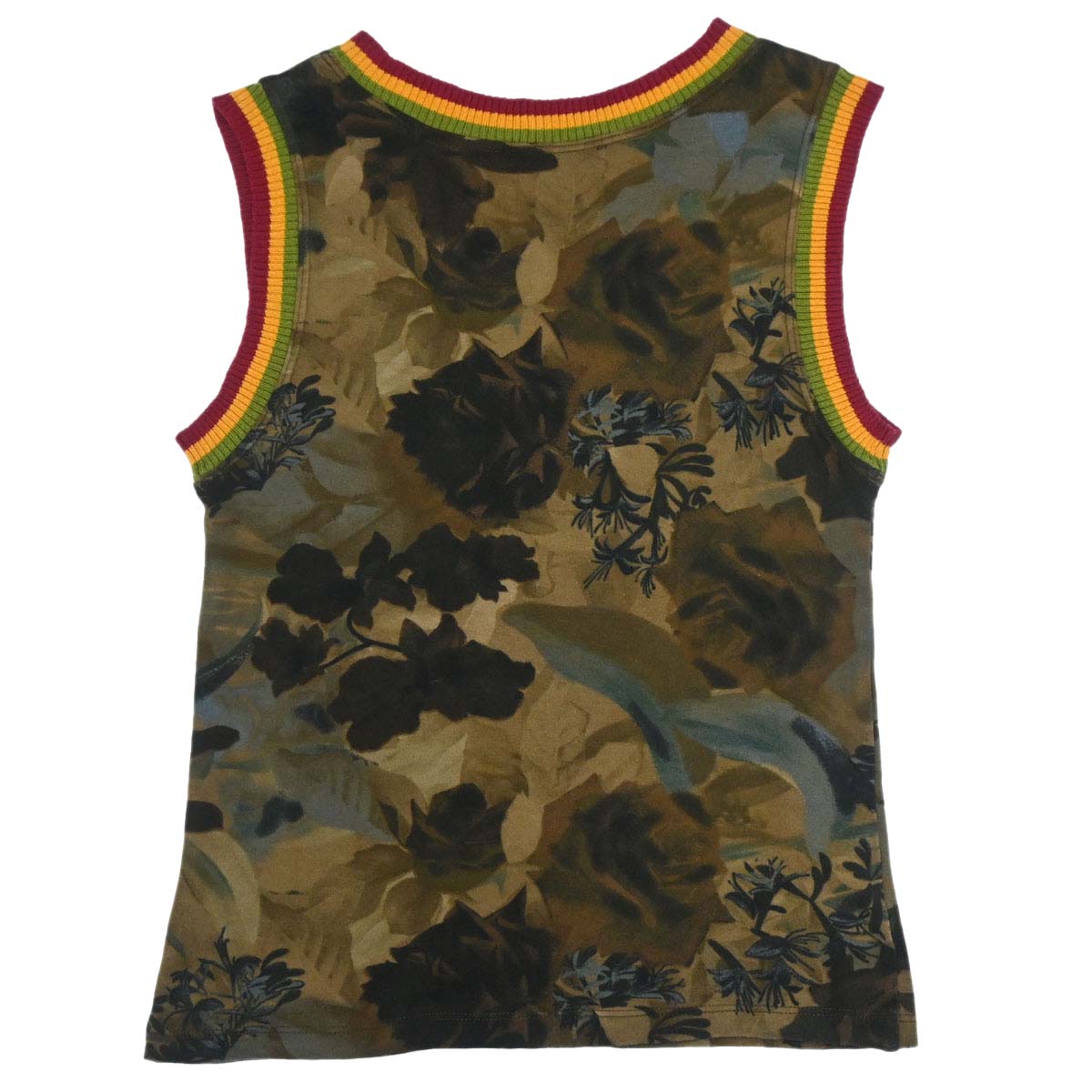 Christian Dior 2005 Dior Love Tank Top Khaki Rasta-Color #40