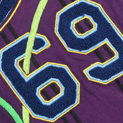 Christian Dior 2003 Top Adiorable 69 T-shirt Embroidery Purple #38