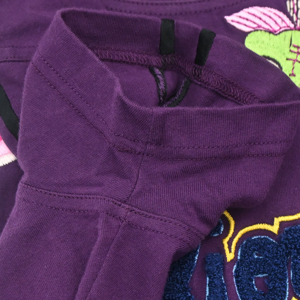 Christian Dior 2003 Top Adiorable 69 T-shirt Embroidery Purple #38