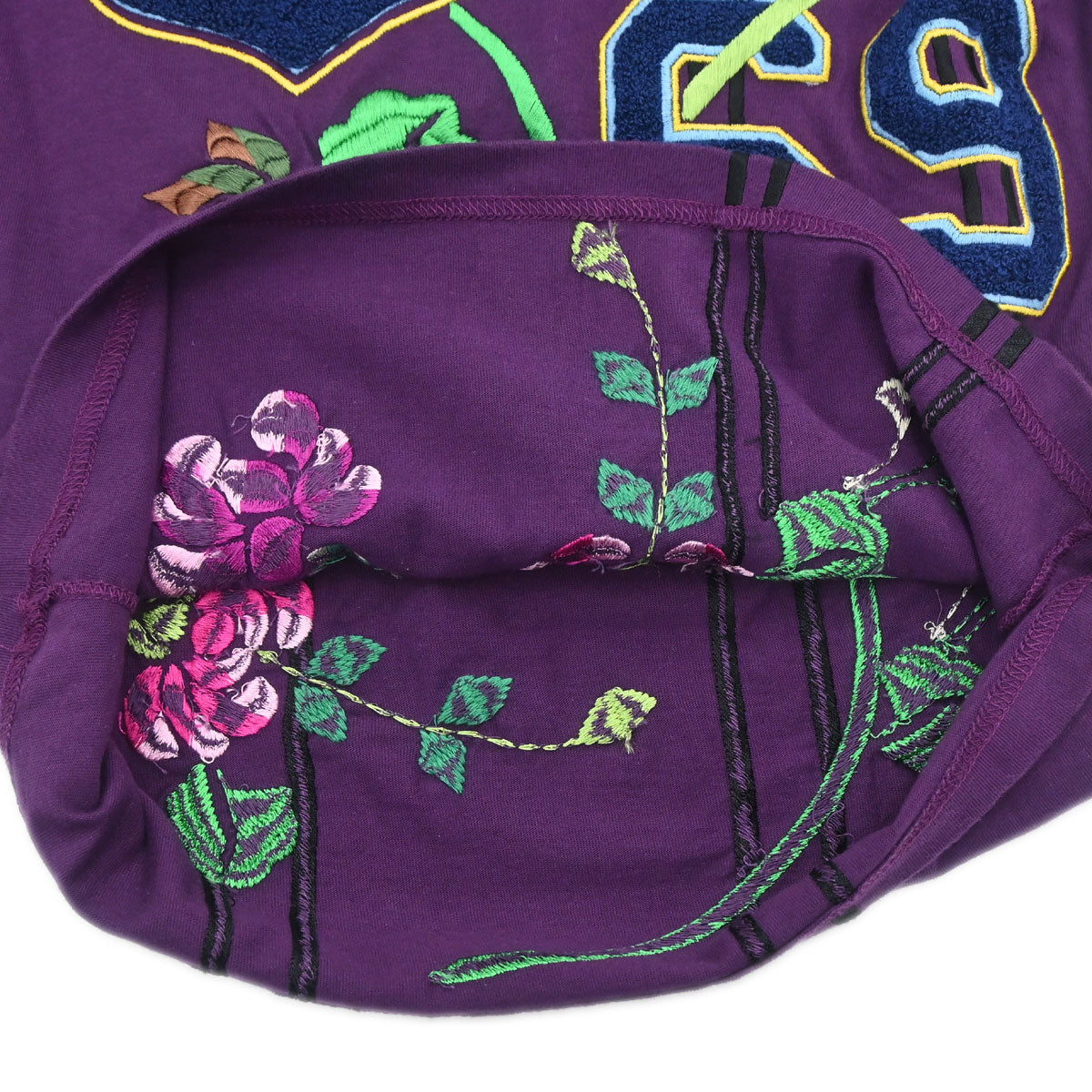 Christian Dior 2003 Top Adiorable 69 T-shirt Embroidery Purple #38