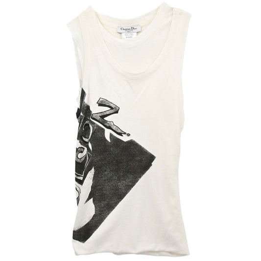 Christian Dior 2004 Layered Look Tank Top White #36