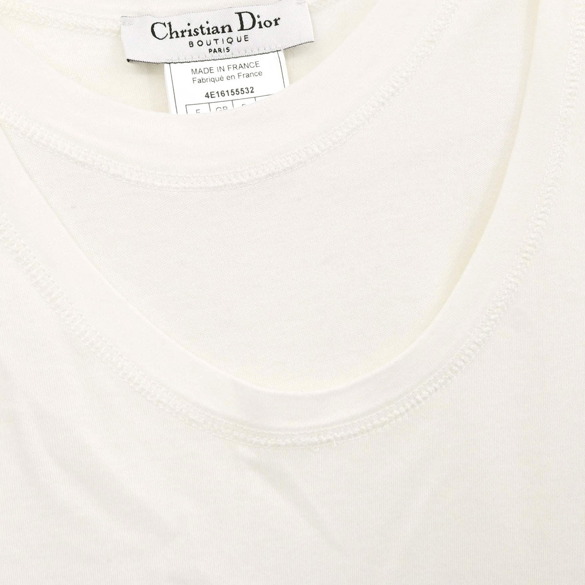 Christian Dior 2004 Layered Look Tank Top White #36