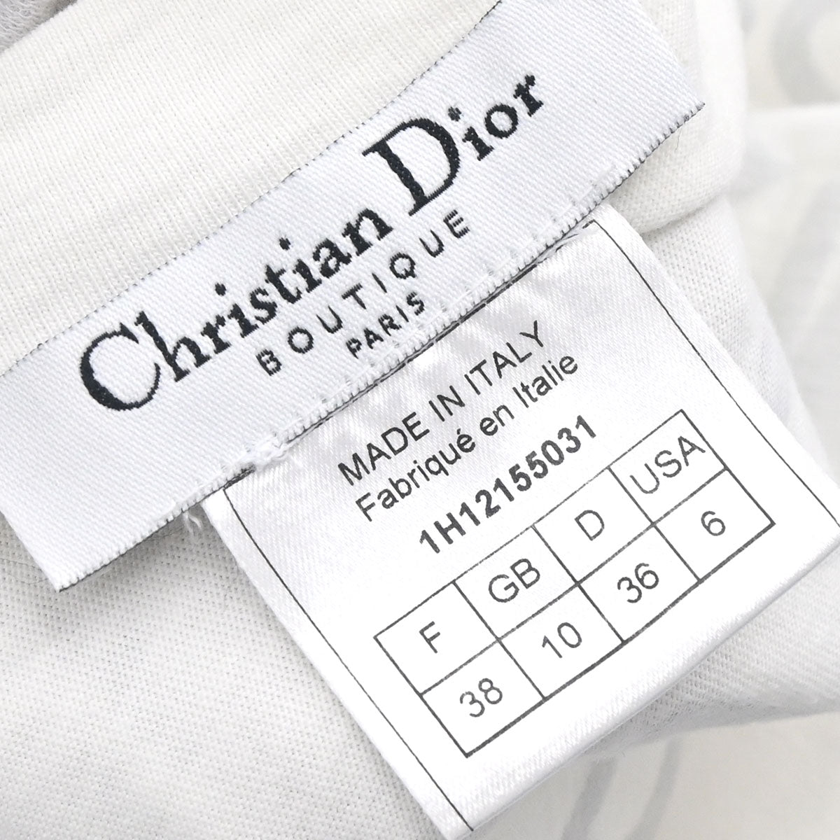 Christian Dior 2001 Long Sleeve T-shirt White #38