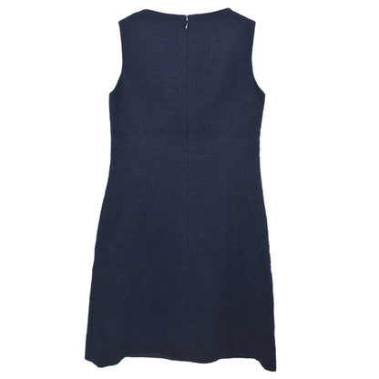 Chanel 1996 Setup Suit Jacket Dress Navy #38
