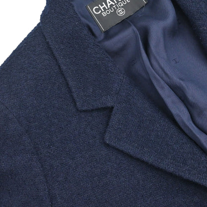 Chanel 1996 Setup Suit Jacket Dress Navy #38