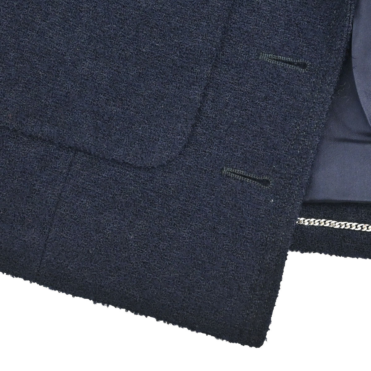 Chanel 1996 Setup Suit Jacket Dress Navy #38