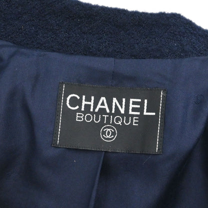 Chanel 1996 Setup Suit Jacket Dress Navy #38