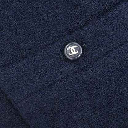 Chanel 1996 Setup Suit Jacket Dress Navy #38