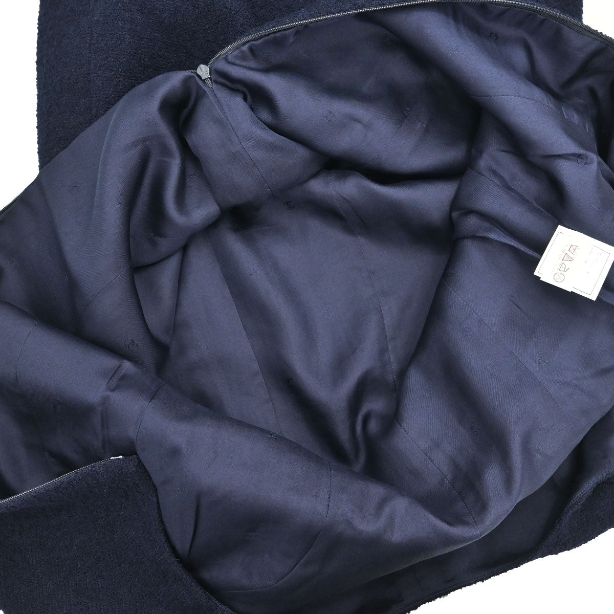 Chanel 1996 Setup Suit Jacket Dress Navy #38