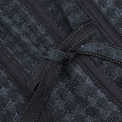Chanel 2006 Bow Tweed Jacket Black Navy #34