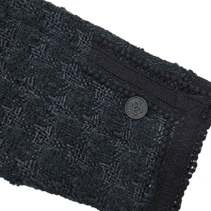 Chanel 2006 Bow Tweed Jacket Black Navy #34