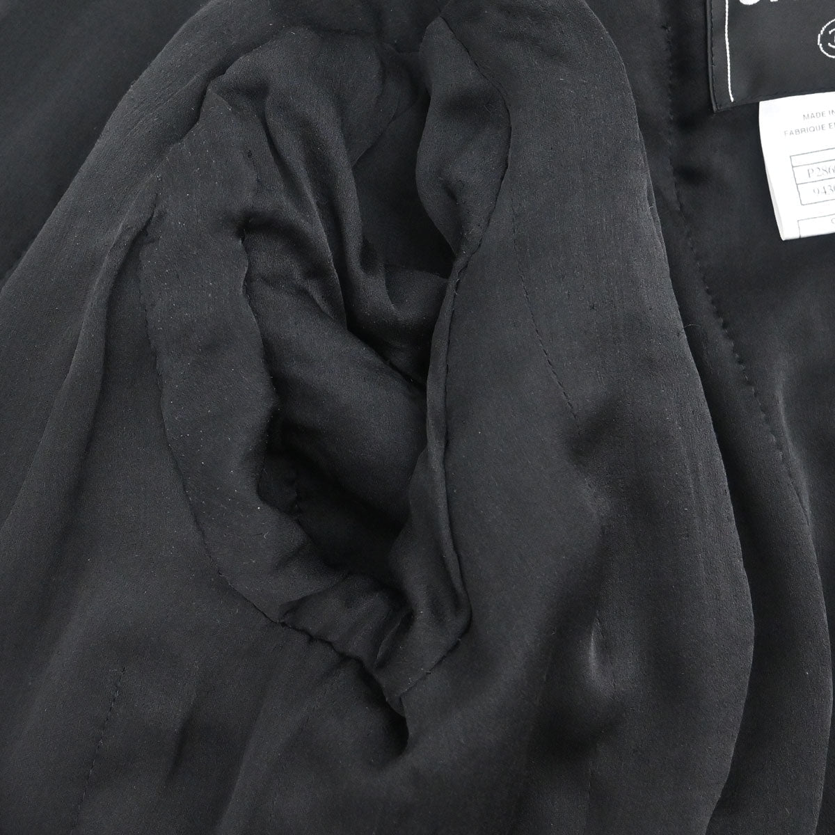 Chanel 2006 Bow Tweed Jacket Black Navy #34