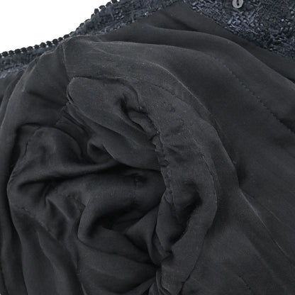 Chanel 2006 Bow Tweed Jacket Black Navy #34