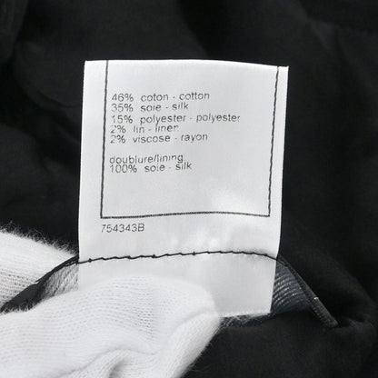 Chanel 2006 Bow Tweed Jacket Black Navy #34