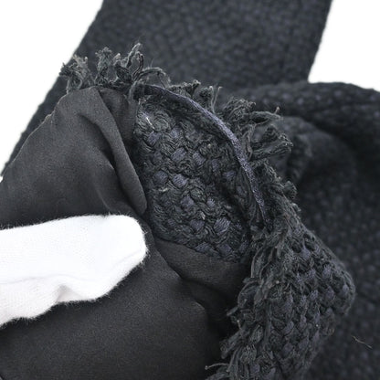 Chanel 2006 Collarless Tweed Jacket Black #34