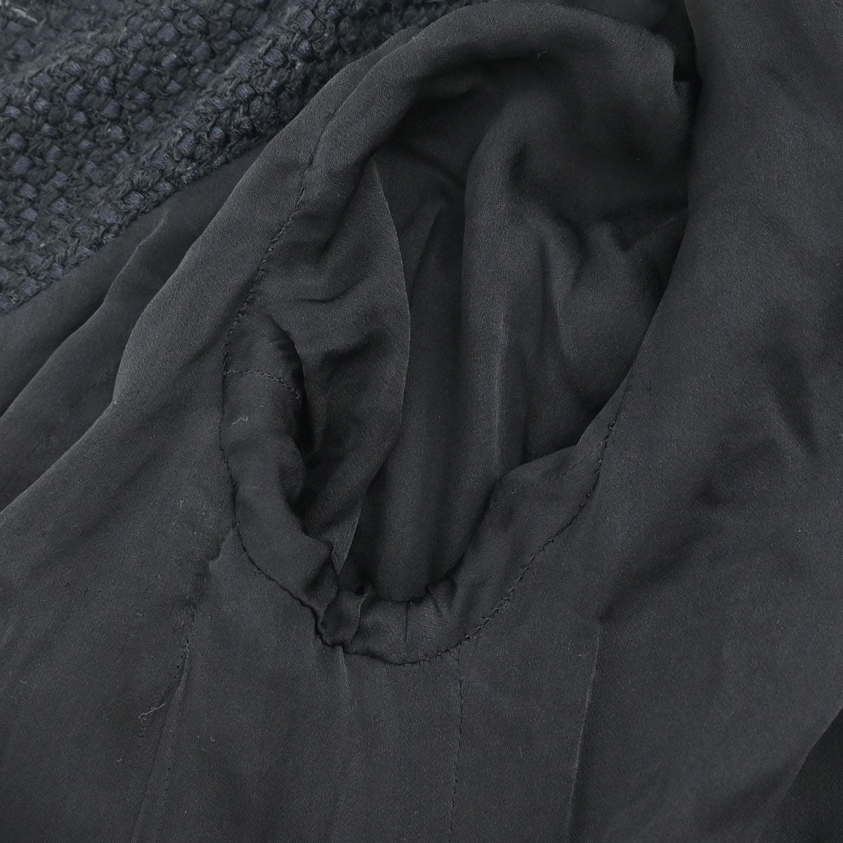 Chanel 2006 Collarless Tweed Jacket Black #34
