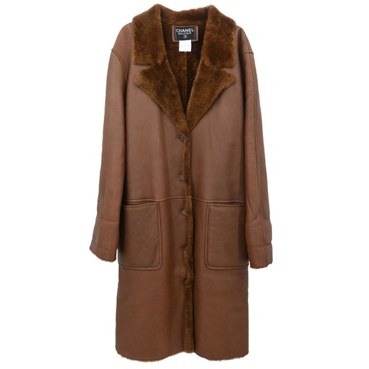 Chanel 1998 Coat Brown #38