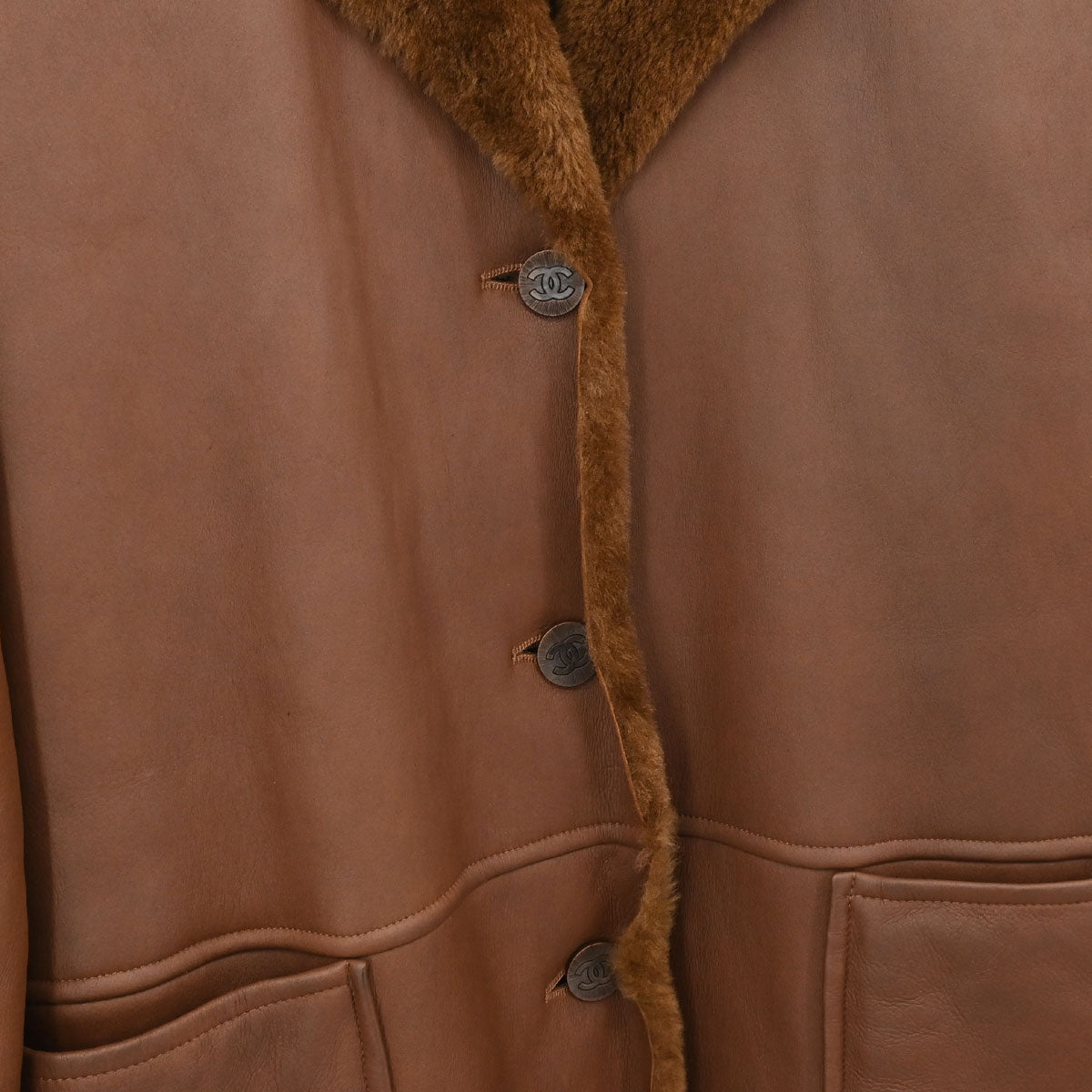 Chanel 1998 Coat Brown #38