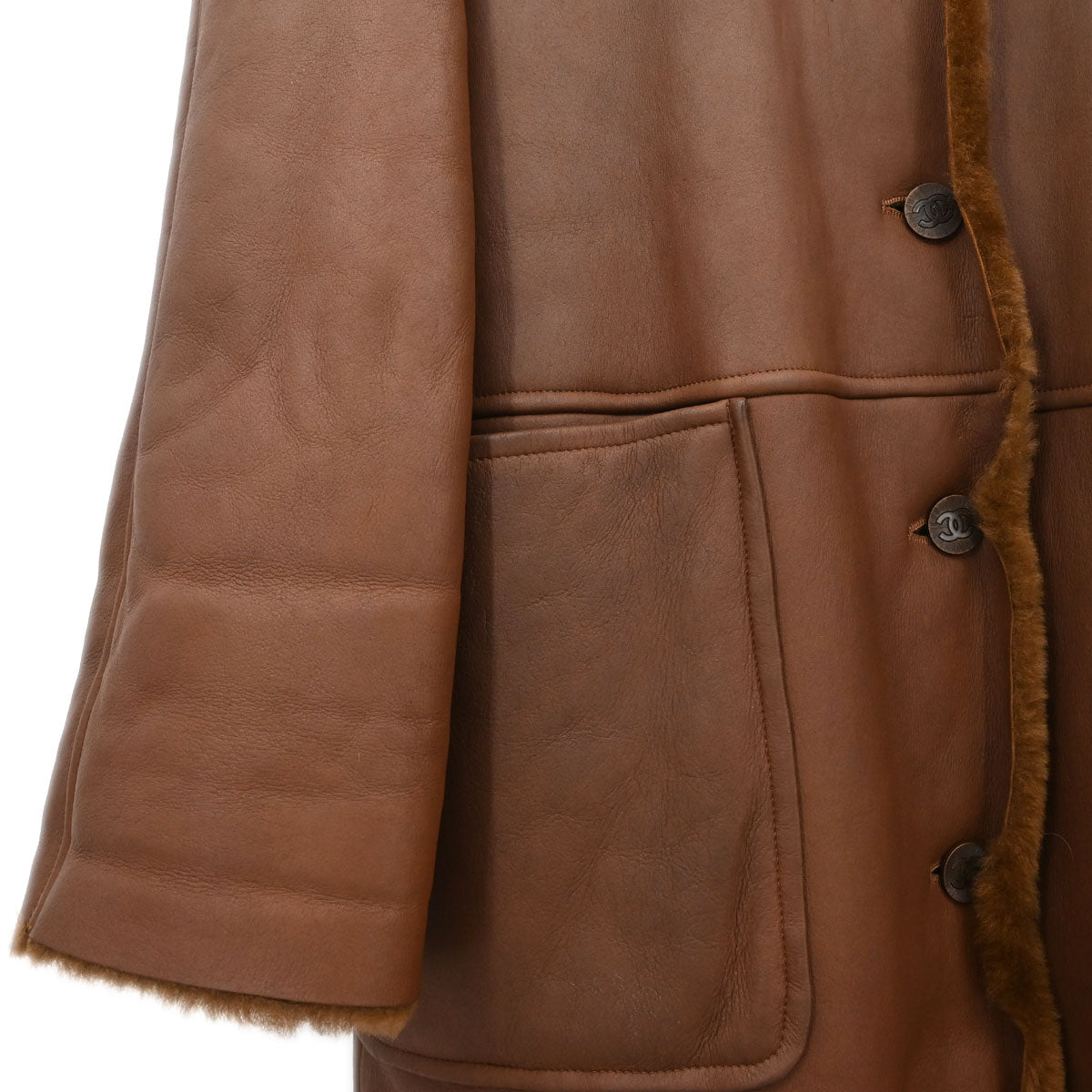 Chanel 1998 Coat Brown #38