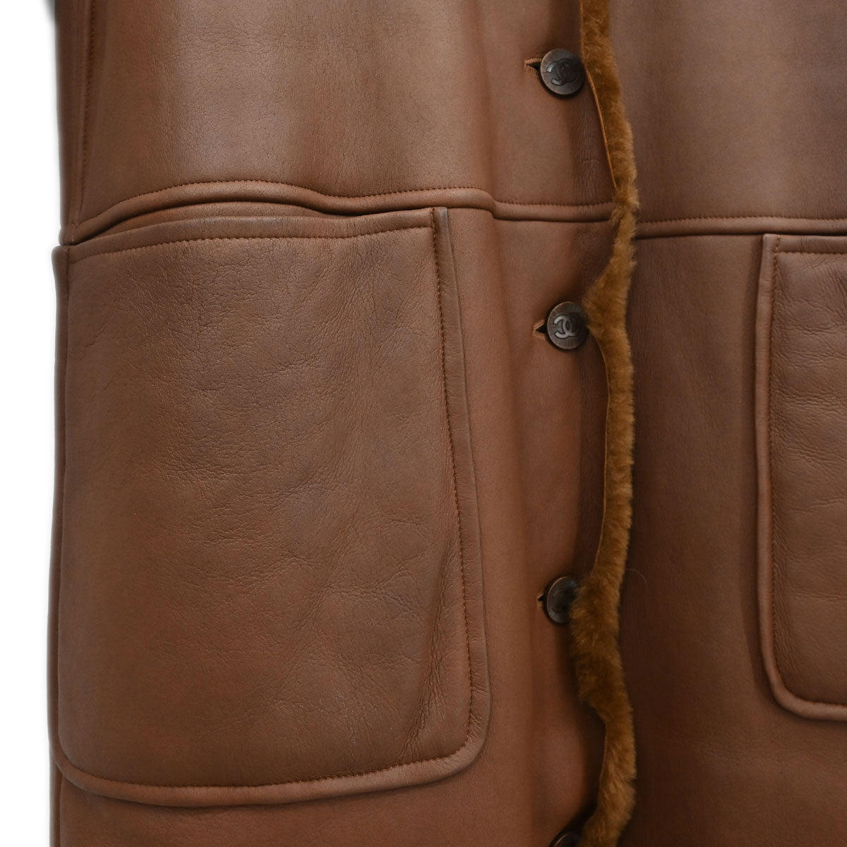 Chanel 1998 Coat Brown #38