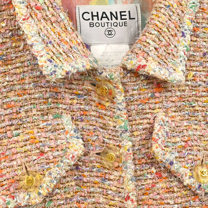 Chanel 1997 Tweed Coat Pink #36
