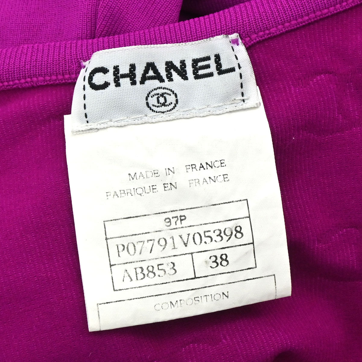 Chanel 1997 Swimwear Swimsuit Purple #38
