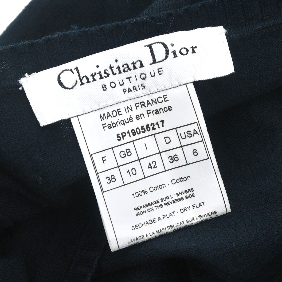 Christian Dior 2005 Sleeveless Tank Top Heart And Arrow Navy #38