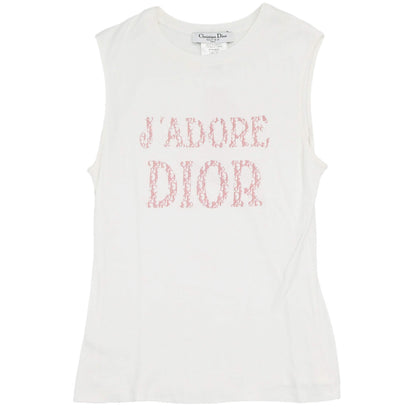 Christian Dior 2004 Tank Top Trotter White #38