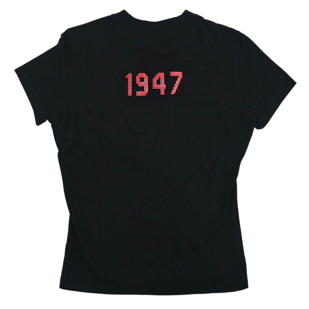 Christian Dior Logo Beaded T-shirt Black