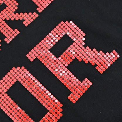Christian Dior Logo Beaded T-shirt Black