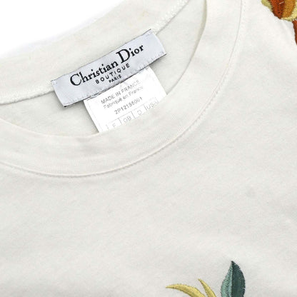 Christian Dior 2002 Sleeveless Tank Top Embroidery White #38