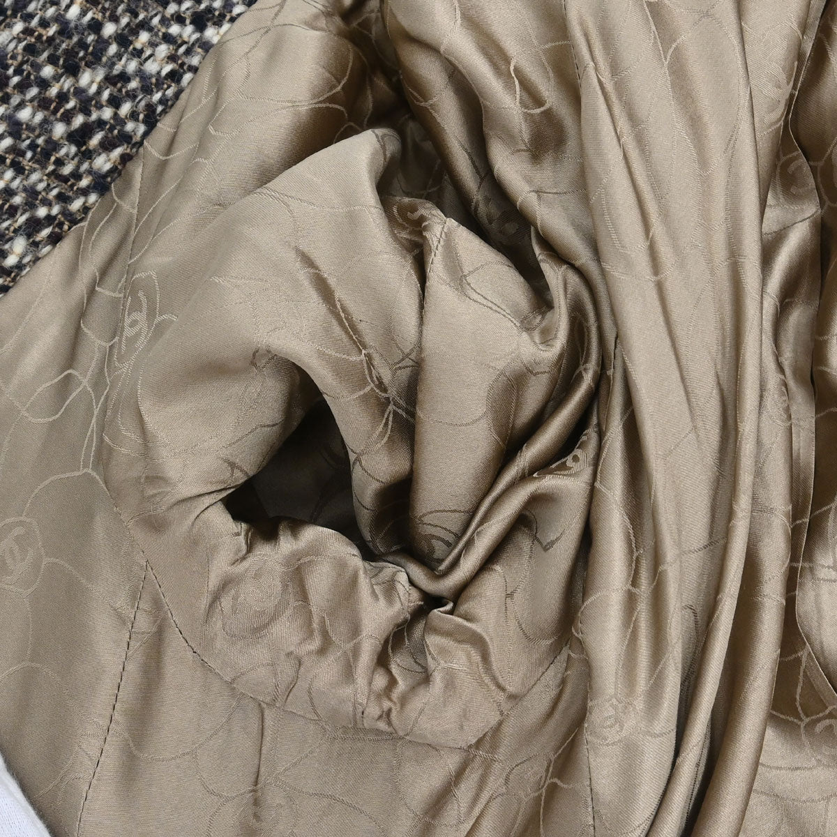 Chanel 2001 Tweed Coat Brown #36
