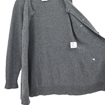 Chanel 2010 Cardigan Turnlock Button Gray #38