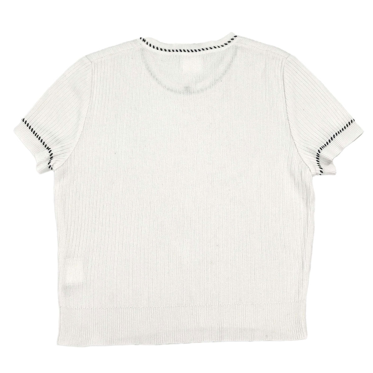 Chanel 1996 Short Sleeve Top White #38