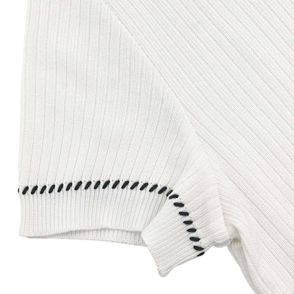 Chanel 1996 Short Sleeve Top White #38