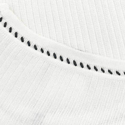 Chanel 1996 Short Sleeve Top White #38