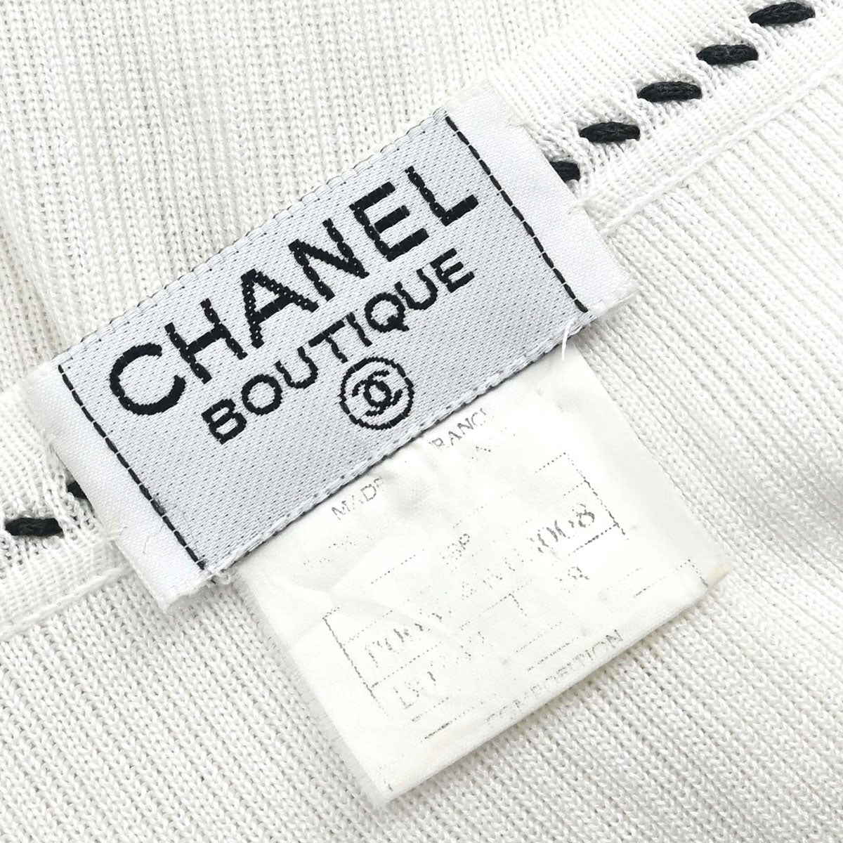 Chanel 1996 Short Sleeve Top White #38
