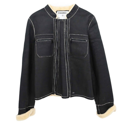 Chanel 2004 Zip Up Jacket Black #38