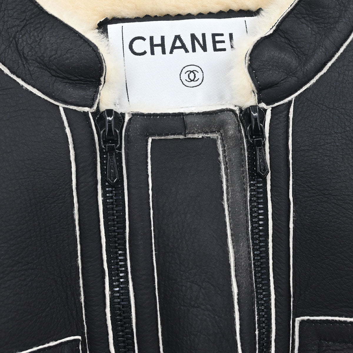 Chanel 2004 Zip Up Jacket Black #38