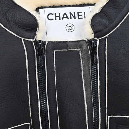 Chanel 2004 Zip Up Jacket Black #38
