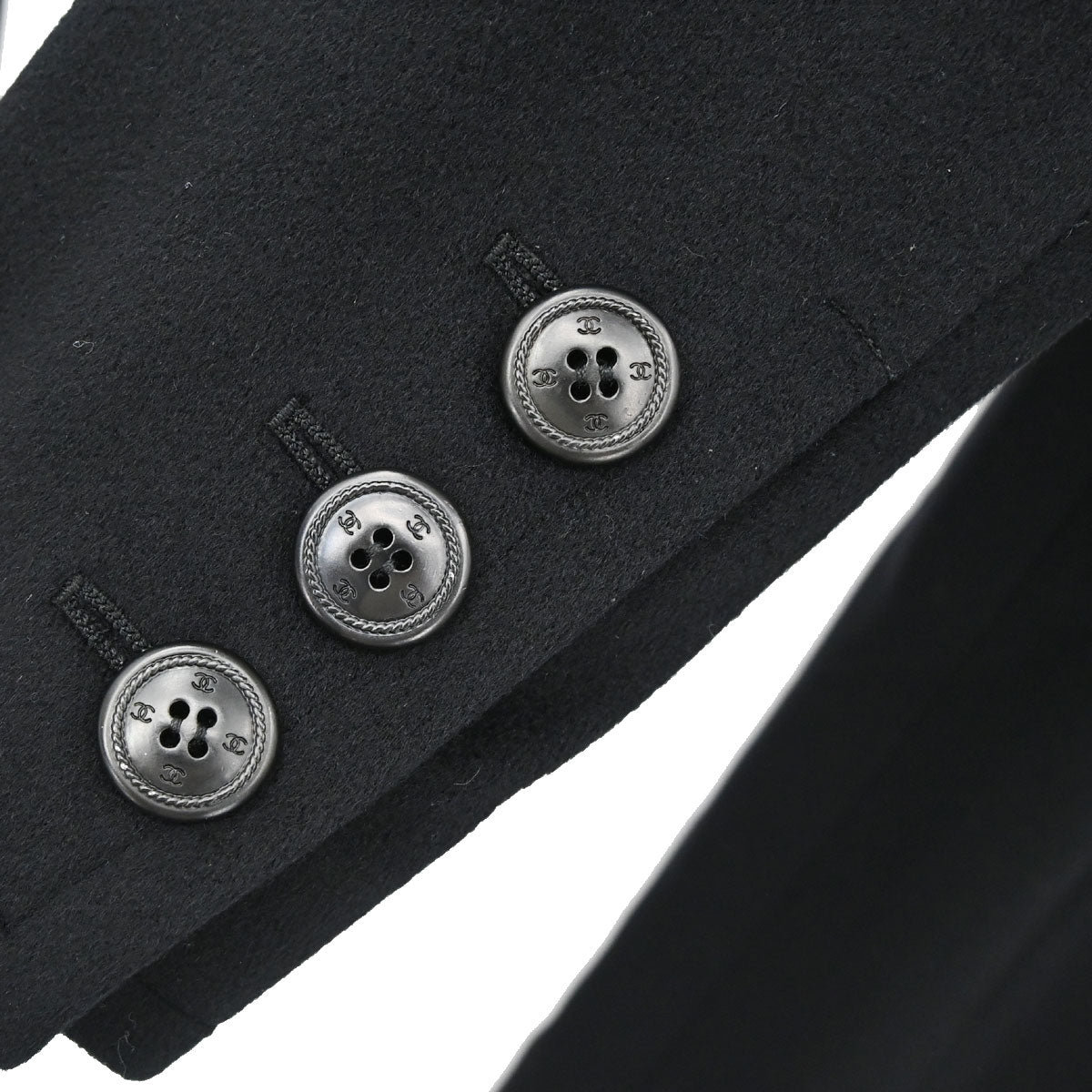 Chanel 1998 Coat Black #38