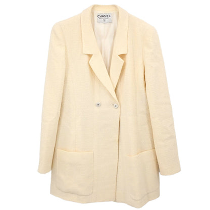 Chanel Double Breasted Jacket Ivory
